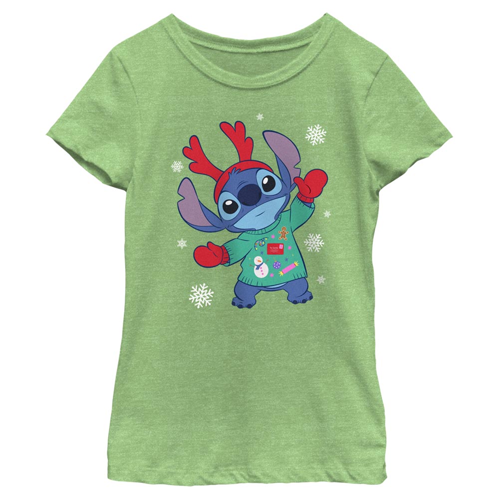 Girl's Disney Alien Winter Outfit T-Shirt