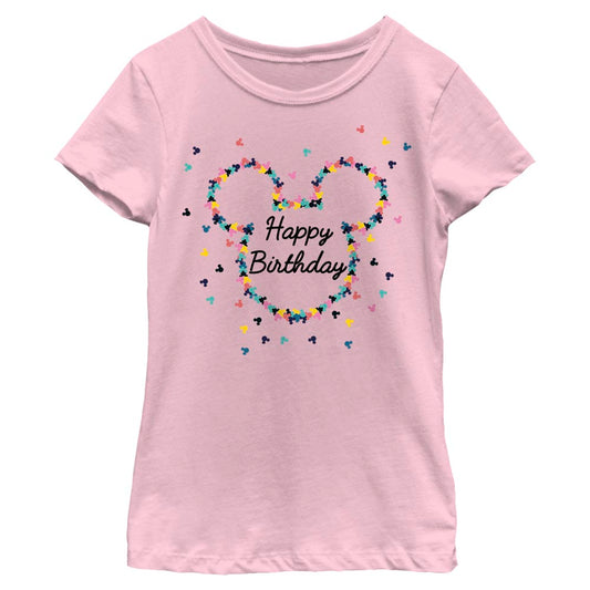 Girl's Disney Mouse Birthday Frame T-Shirt