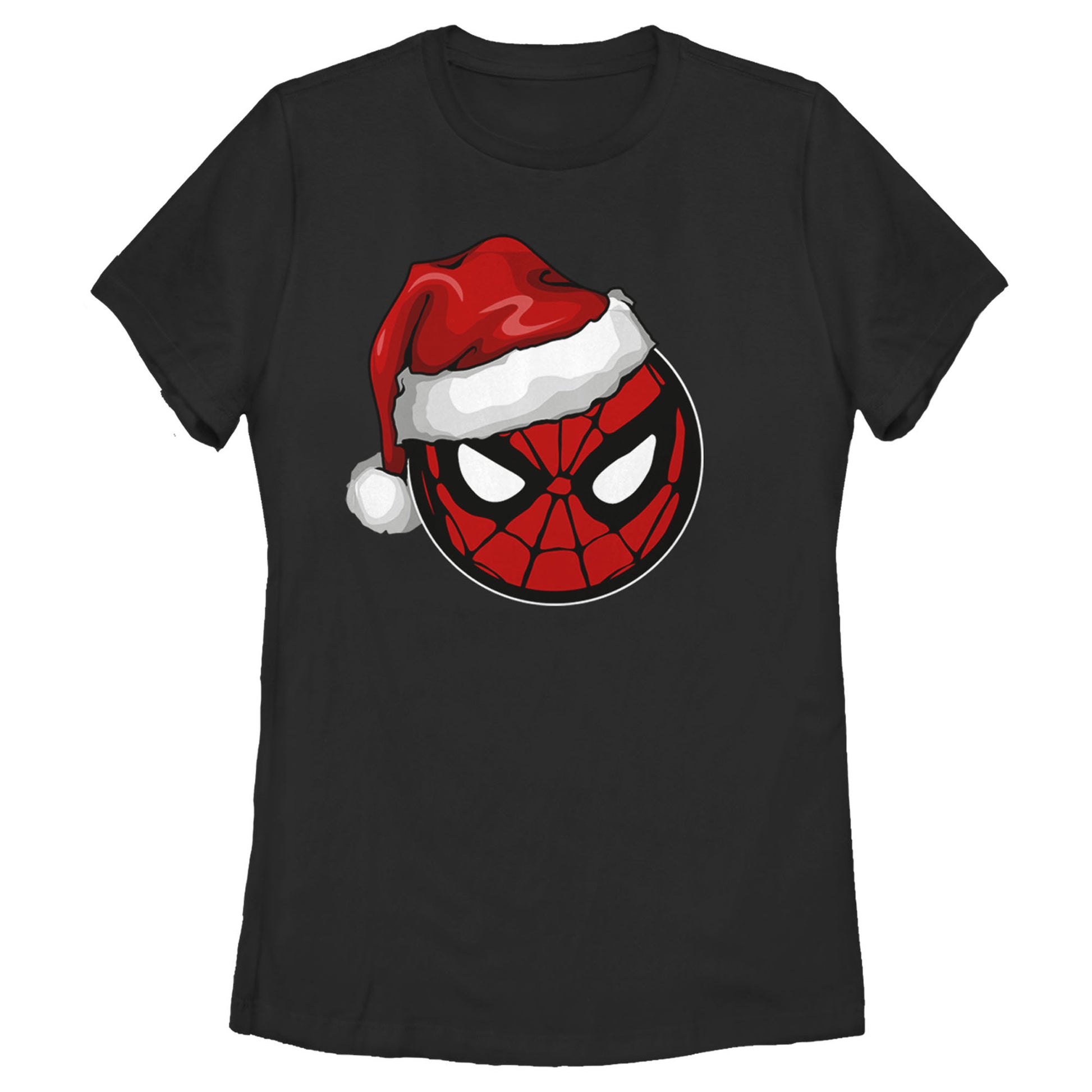 Women's Marvel Spidey Santa Hat T-Shirt