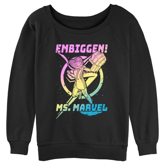 Junior's Marvel Gradient Marvel Raglan Pullover