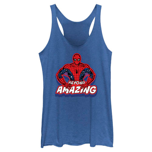 Junior's Marvel SPIDEY POSE BEYOND Tank Top