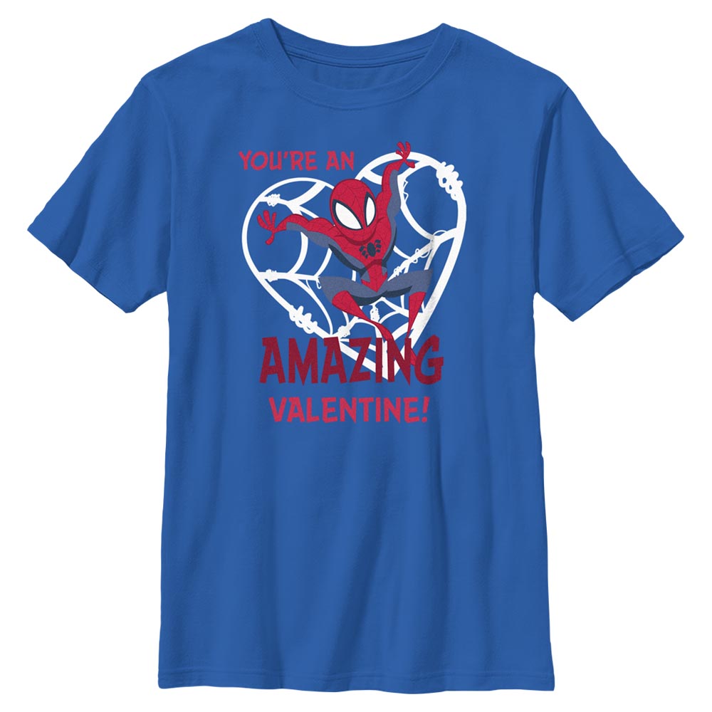 Boy's Marvel Spider-Man Amazing Valentine T-Shirt